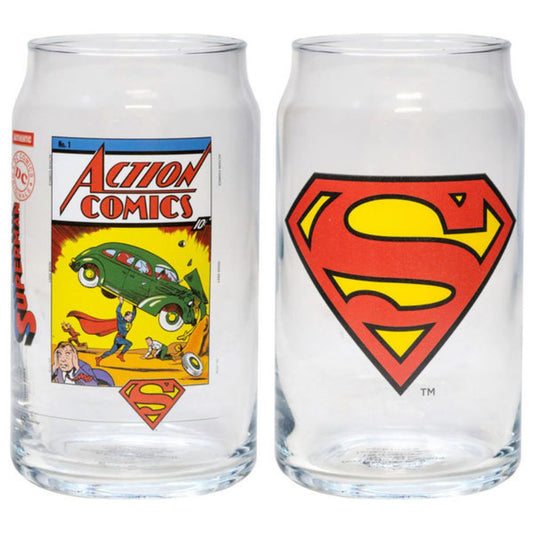 Superman Set of 16 Oz Glasses