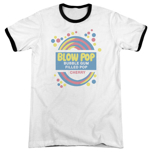 Tootsie Roll - Blow Pop Label - Adult Ringer - White/black