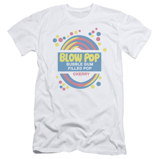Tootsie Roll - Blow Pop Label - Short Sleeve Adult 30/1 - White T-shirt