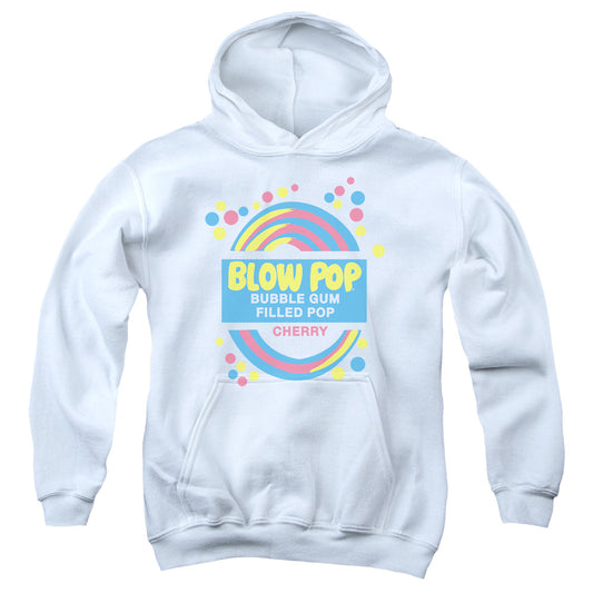 Tootsie Roll - Blow Pop Label - Youth Pull-over Hoodie - White