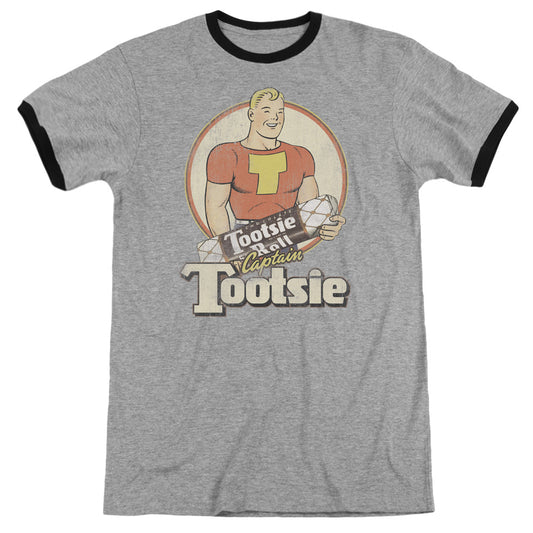 Tootsie Roll - Captain Tootsie - Adult Ringer - Heather/black