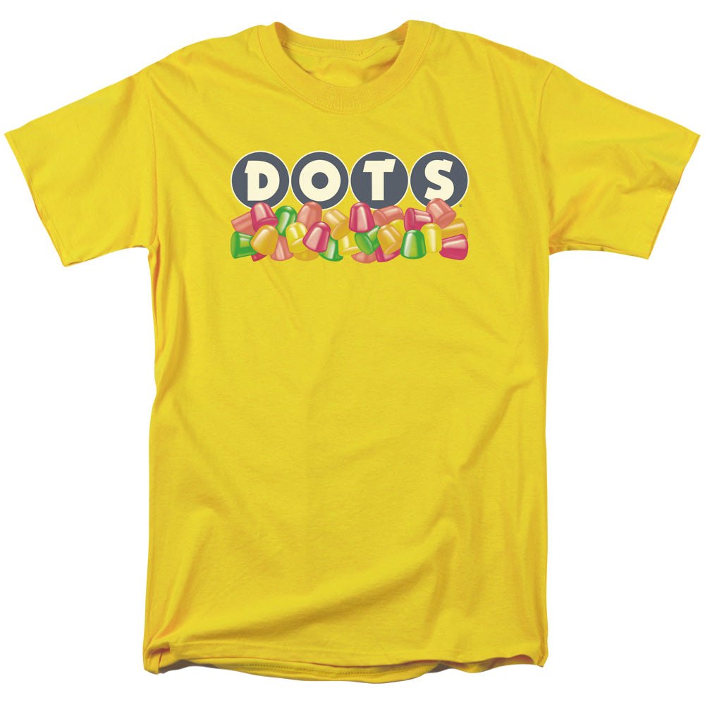 Tootsie Roll - Dots Logo - Short Sleeve Adult 18/1 - Yellow T-shirt
