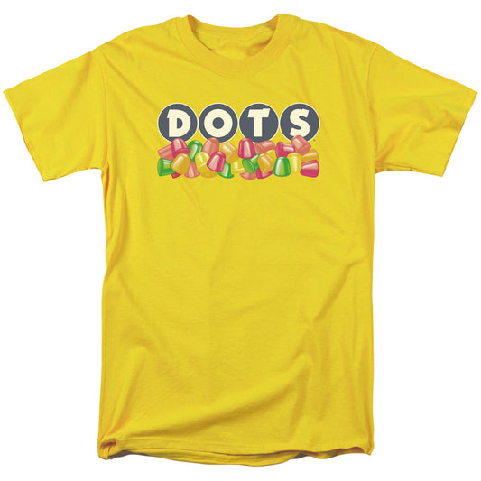 Tootsie Roll - Dots Logo - Short Sleeve Adult 18/1 - Yellow T-shirt
