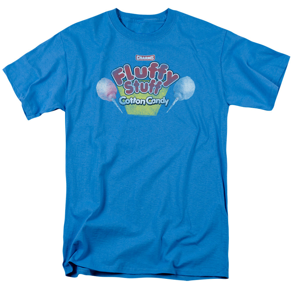 Tootsie Roll - Fluffy Stuff Logo - Short Sleeve Adult 18/1 - Turquoise T-shirt