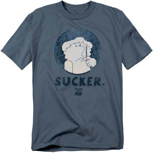 Tootsie Rollong Sleeveucker - S - S Adult 18/1 - Slate T-shirt