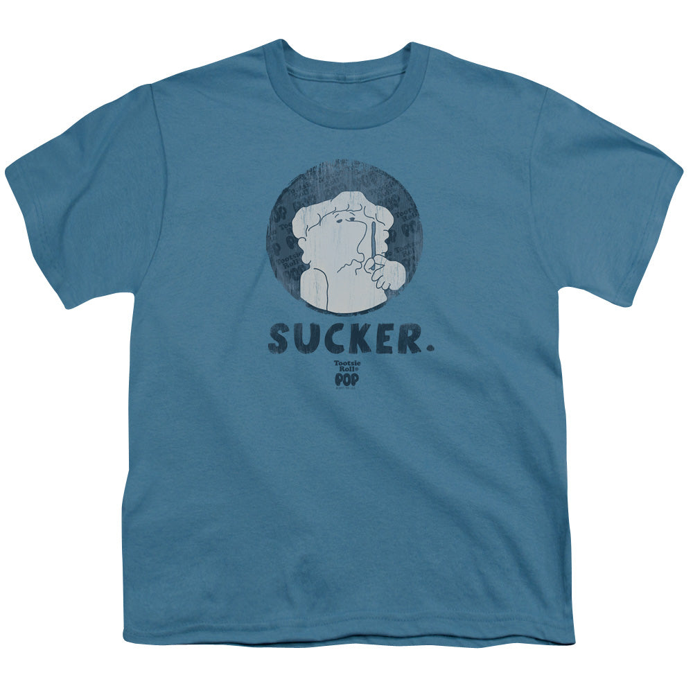 Tootsie Rollong Sleeveucker - S - S Youth 18/1 - Slate T-shirt