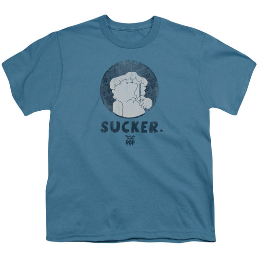 Tootsie Rollong Sleeveucker - S - S Youth 18/1 - Slate T-shirt