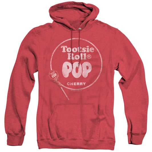 Tootsie Roll - Tootsie Roll Pop Logo - Adult Heather Hoodie - Red