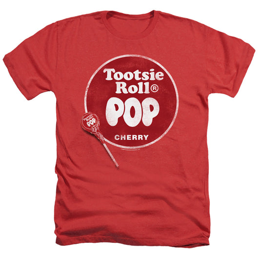 Tootsie Roll - Tootsie Roll Pop Logo - Adult Heather - Red