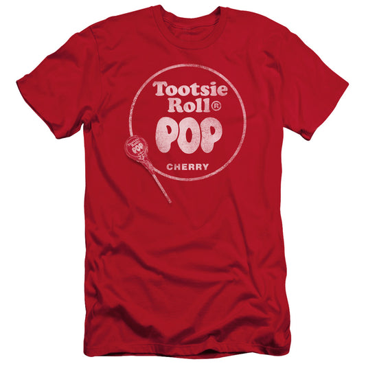 Tootsie Roll - Tootsie Roll Pop Logo - Short Sleeve Adult 30/1 - Red T-shirt