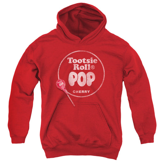 Tootsie Roll - Tootsie Roll Pop Logo - Youth Pull-over Hoodie - Red