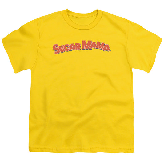 Tootsie Rollong Sleeveugar Mama - S - S Youth 18/1 - Yellow T-shirt