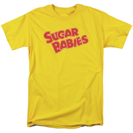 Tootsie Rollong Sleeveugar Babies - S - S Adult 18/1 - Yellow T-shirt