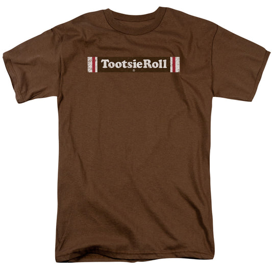 Tootsie Roll - Tootsie Roll Logo - Short Sleeve Adult 18/1 - Coffee T-shirt