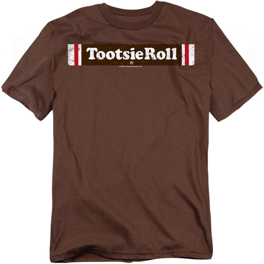 Tootsie Roll - Tootsie Roll Logo - Short Sleeve Adult 18/1 - Coffee T-shirt