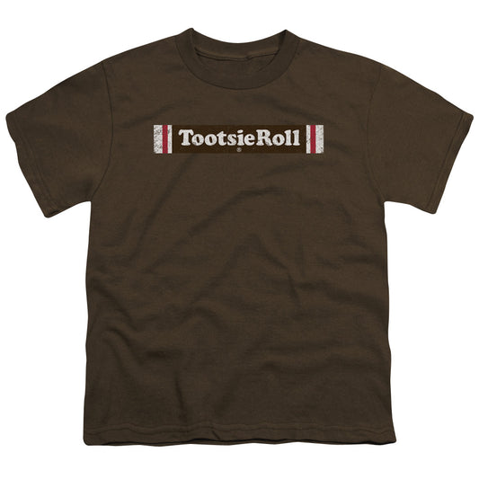 Tootsie Roll - Tootsie Roll Logo - Short Sleeve Youth 18/1 - Coffee T-shirt