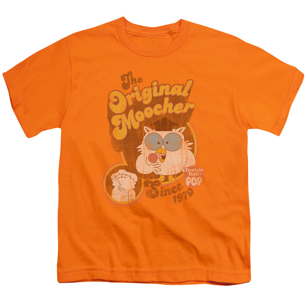 Tootsie Roll - Original Moocher - Short Sleeve Youth 18/1 - Orange T-shirt