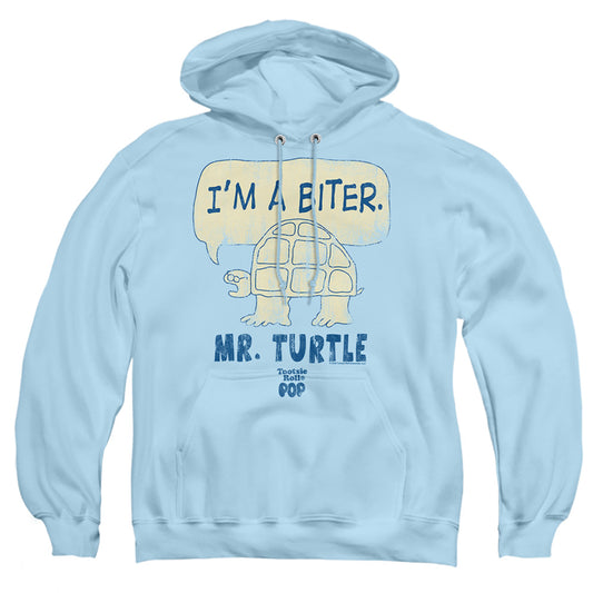 Tootsie Roll - Im A Biter - Adult Pull-over Hoodie - Light Blue