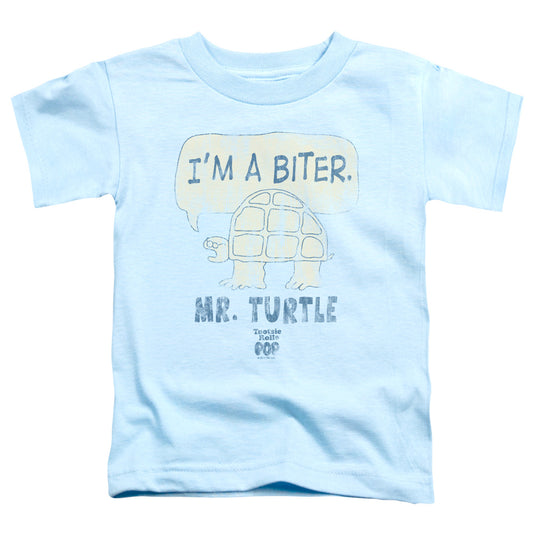Tootsie Roll - Im A Biter - Short Sleeve Toddler Tee - Light Blue T-shirt
