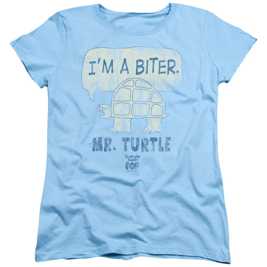 Tootsie Roll - Im A Biter - Short Sleeve Womens Tee - Light Blue T-shirt