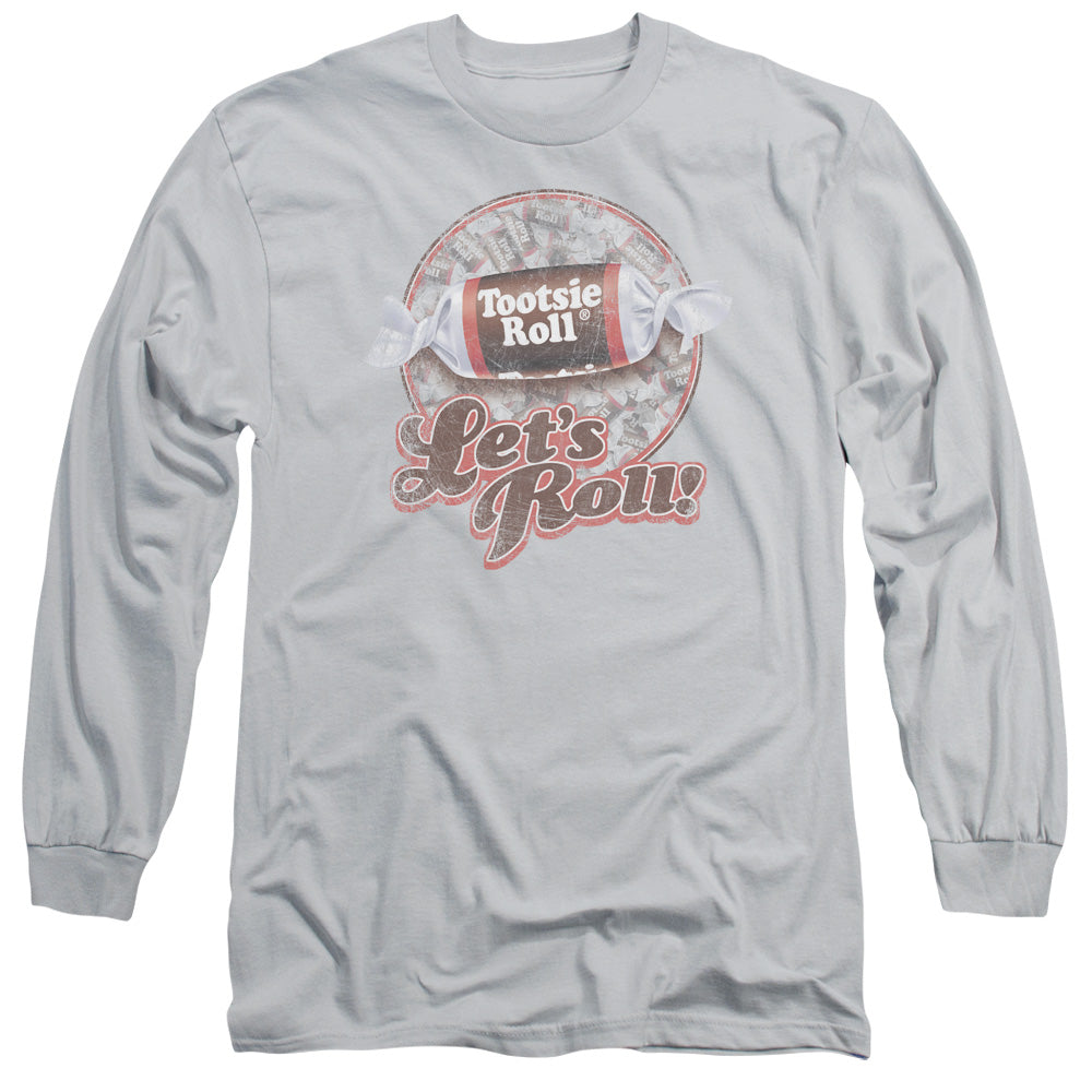 Tootsie Roll - Lets Roll! - Long Sleeve Adult 18/1 - Silver T-shirt