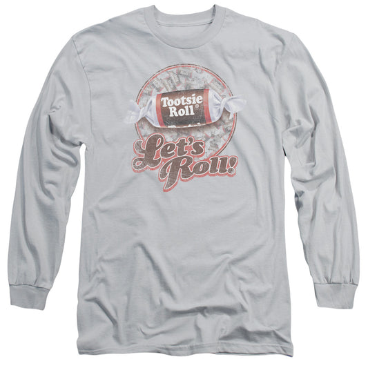 Tootsie Roll - Lets Roll! - Long Sleeve Adult 18/1 - Silver T-shirt