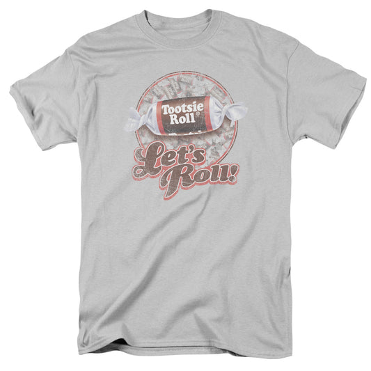 Tootsie Roll - Lets Roll! - Short Sleeve Adult 18/1 - Silver T-shirt