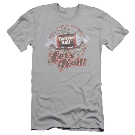 Tootsie Roll - Lets Roll! - Short Sleeve Adult 30/1 - Silver T-shirt