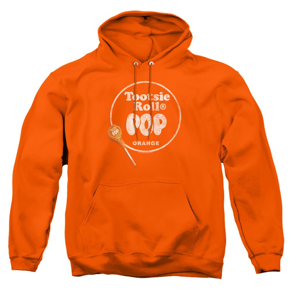 Tootsie Roll - Pop Logo - Adult Pull-over Hoodie - Orange