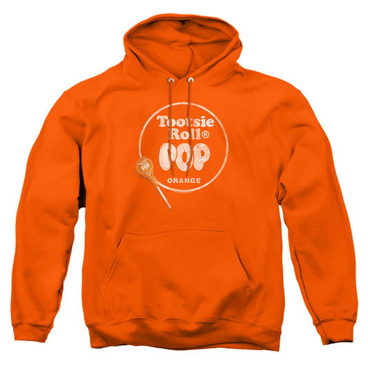 Tootsie Roll - Pop Logo - Adult Pull-over Hoodie - Orange