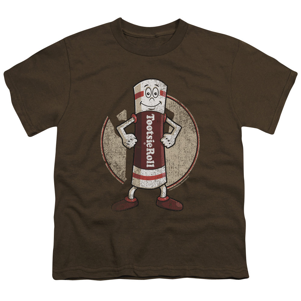Tootsie Roll - Tootsie Man - Short Sleeve Youth 18/1 - Coffee T-shirt