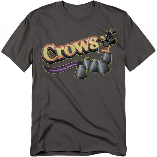 Tootise Roll - Crows - Short Sleeve Adult 18/1 - Charcoal T-shirt
