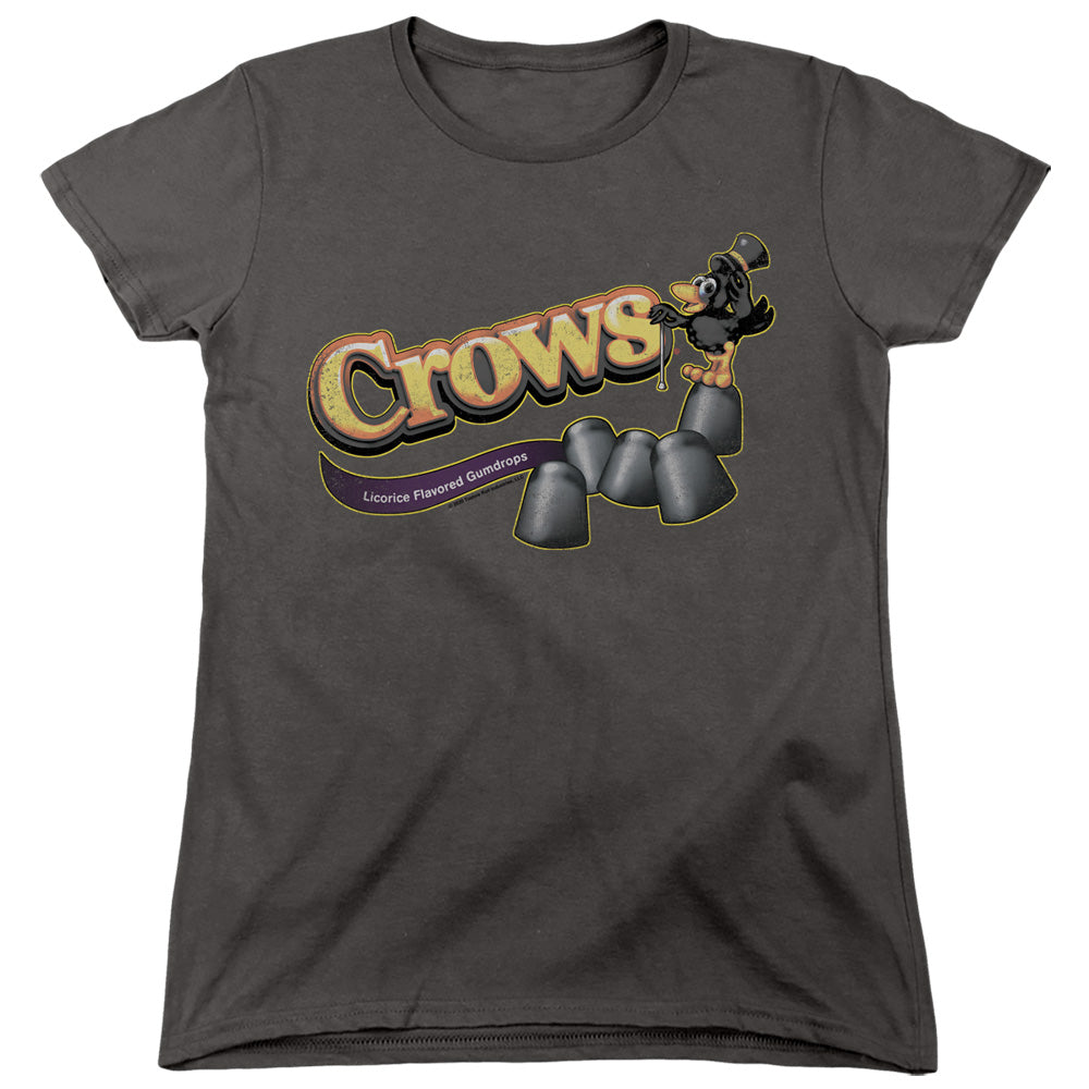 Tootise Roll - Crows - Short Sleeve Womens Tee - Charcoal T-shirt