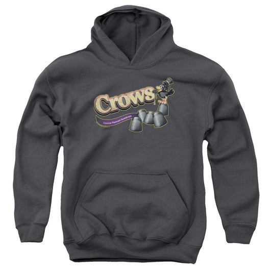 Tootise Roll - Crows - Youth Pull-over Hoodie - Charcoal