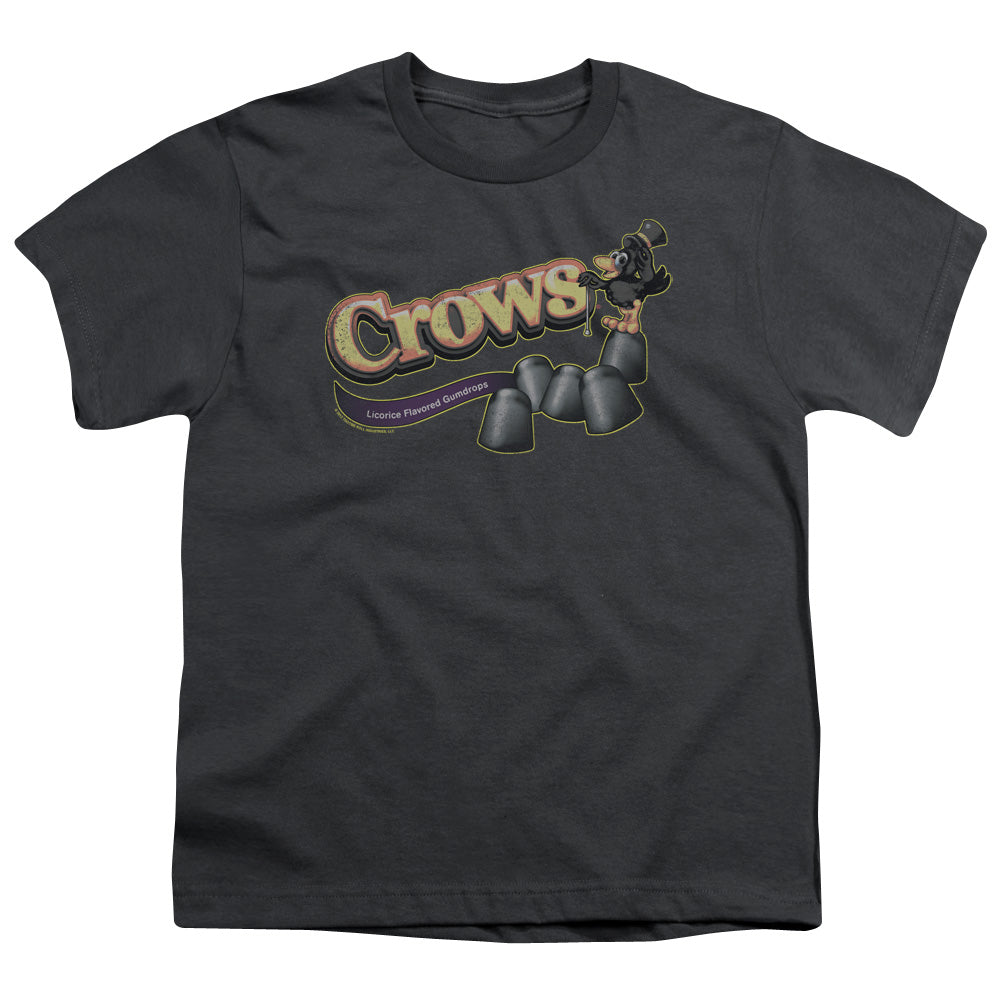 Tootise Roll - Crows - Short Sleeve Youth 18/1 - Charcoal T-shirt