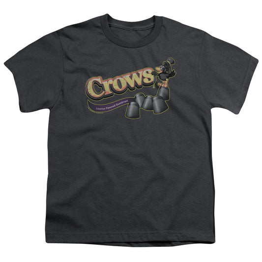 Tootise Roll - Crows - Short Sleeve Youth 18/1 - Charcoal T-shirt