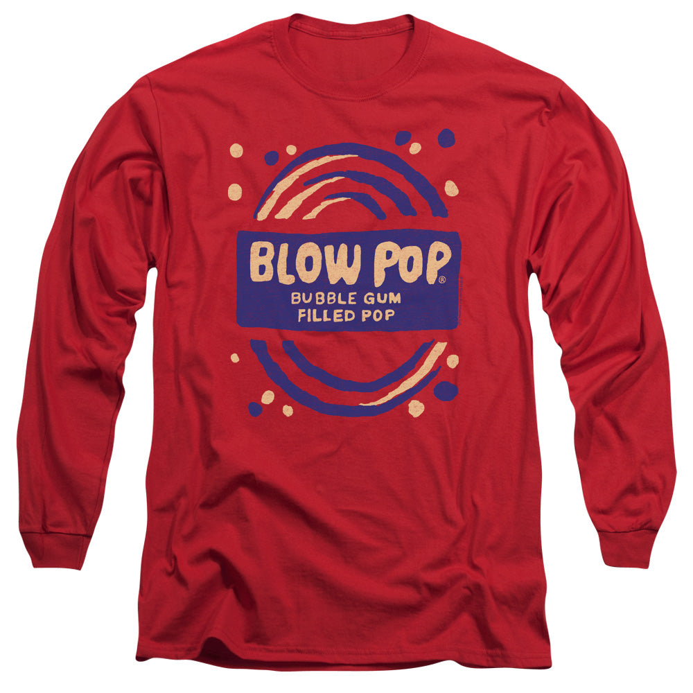 Tootsie Roll - Blow Pop Rough - Long Sleeve Adult 18/1 - Red T-shirt