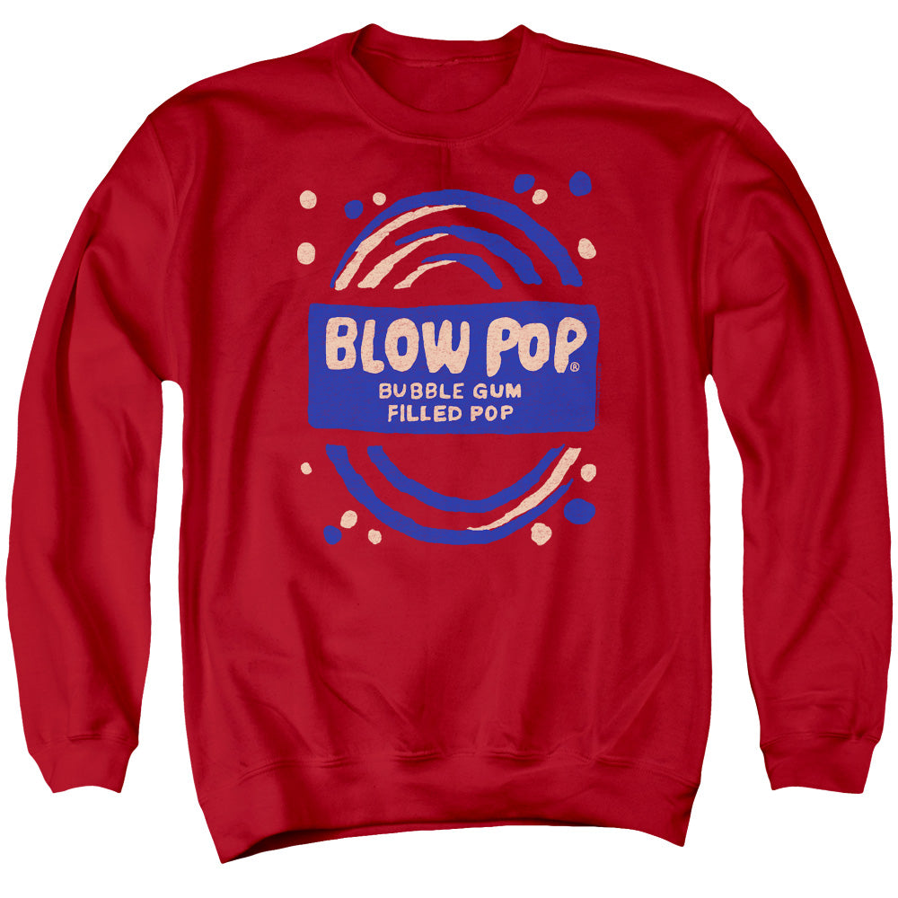 Tootsie Roll - Blow Pop Rough - Adult Crewneck Sweatshirt - Red