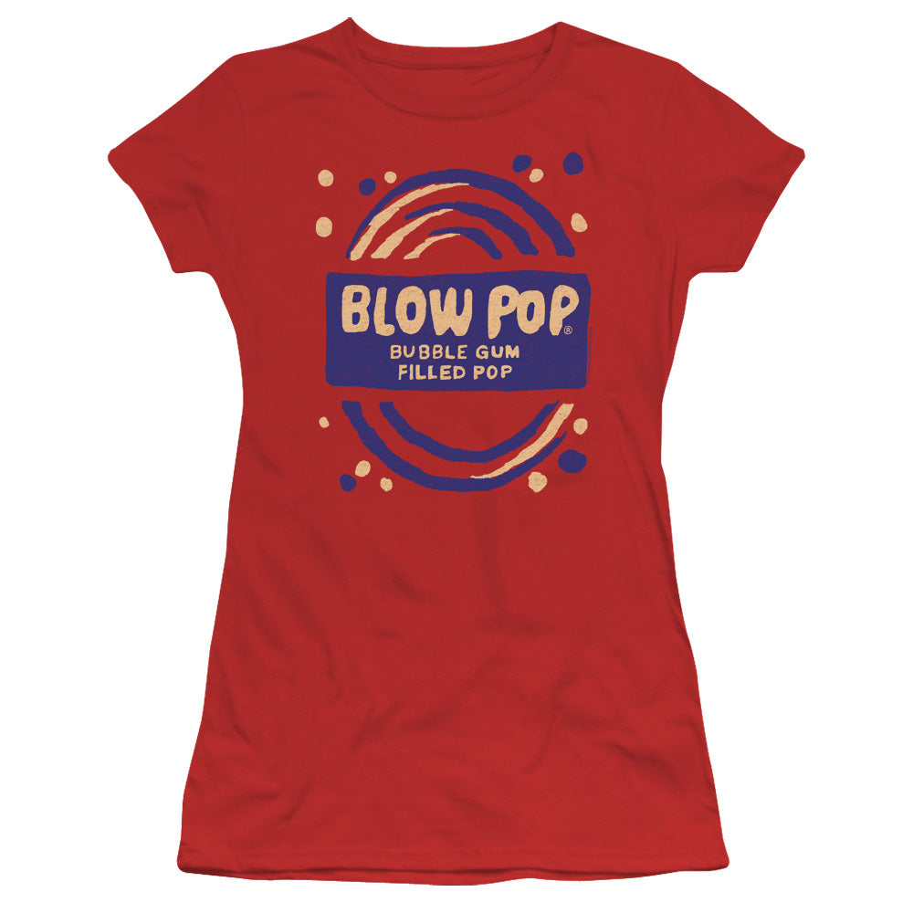 Tootsie Roll - Blow Pop Rough - Short Sleeve Junior Sheer - Red T-shirt