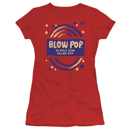 Tootsie Roll - Blow Pop Rough - Short Sleeve Junior Sheer - Red T-shirt