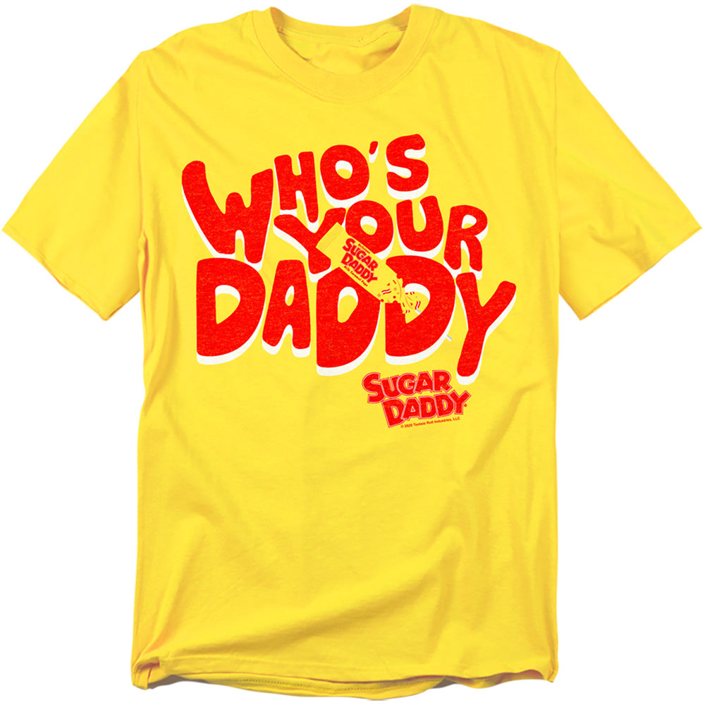 Tootsie Roll - Whos Your Daddy - Short Sleeve Adult 18/1 - Yellow T-shirt