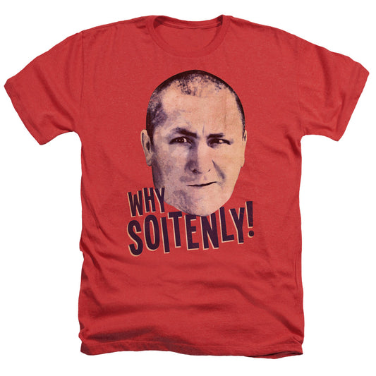 Three Stooges - Why Soitenly - Adult Heather - Red