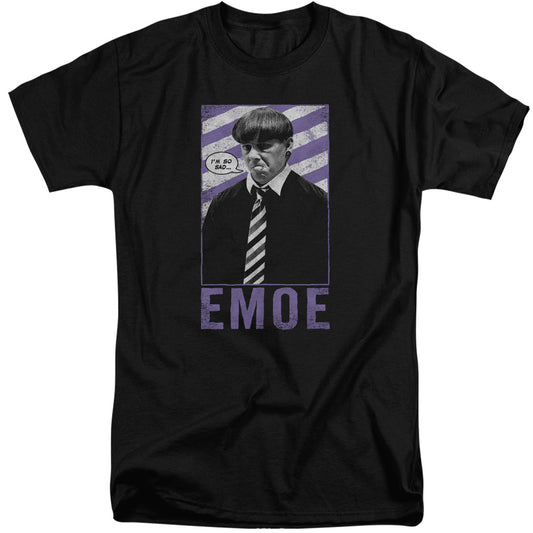 Three Stooges - Emoe - Short Sleeve Adult Tall - Black T-shirt
