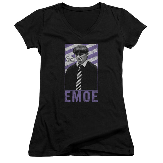 Three Stooges - Emoe - Junior V-neck - Black