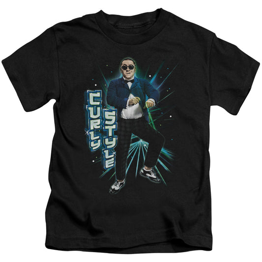 THREE STOOGES CURLY STYLE - S/S JUVENILE 18/1 - BLACK - T-Shirt