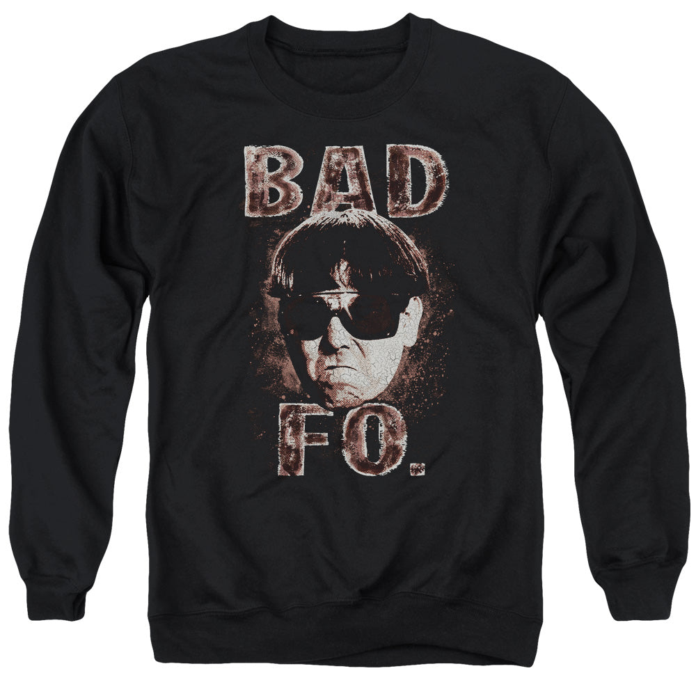 Three Stooges - Bad Moe Fo - Adult Crewneck Sweatshirt - Black