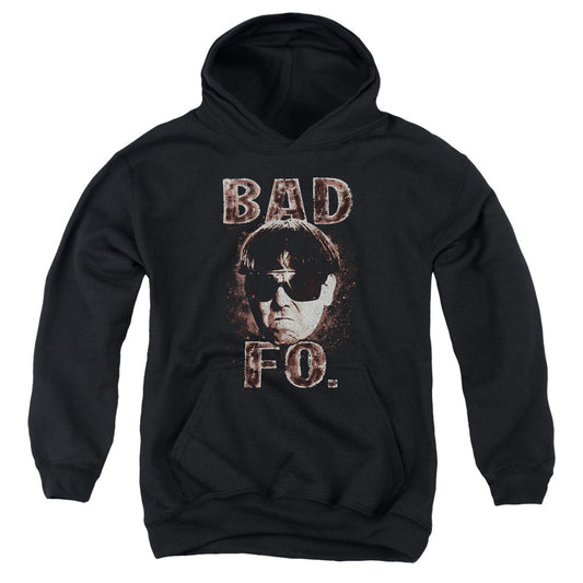 Three Stooges - Bad Moe Fo - Youth Pull-over Hoodie - Black