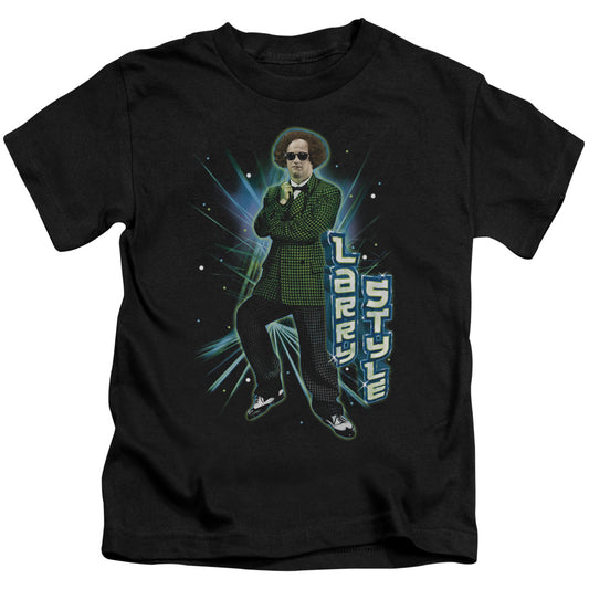 THREE STOOGES LARRY STYLE - S/S JUVENILE 18/1 - BLACK - T-Shirt