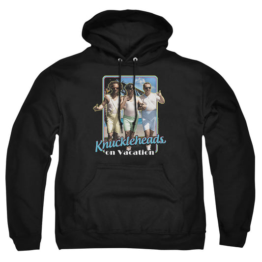 Three Stooges - Knucklesheads On Vacation - Adult Pull-over Hoodie - Black