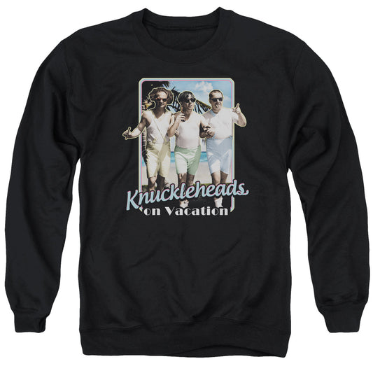 Three Stooges - Knucklesheads On Vacation - Adult Crewneck Sweatshirt - Black